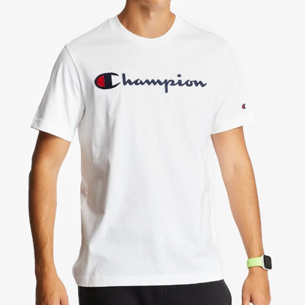 Champion T-Shirt‎ Script Logo White Medium